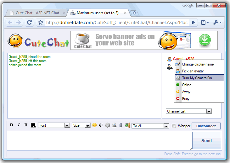 Windows 8 Cute Web Messenger full