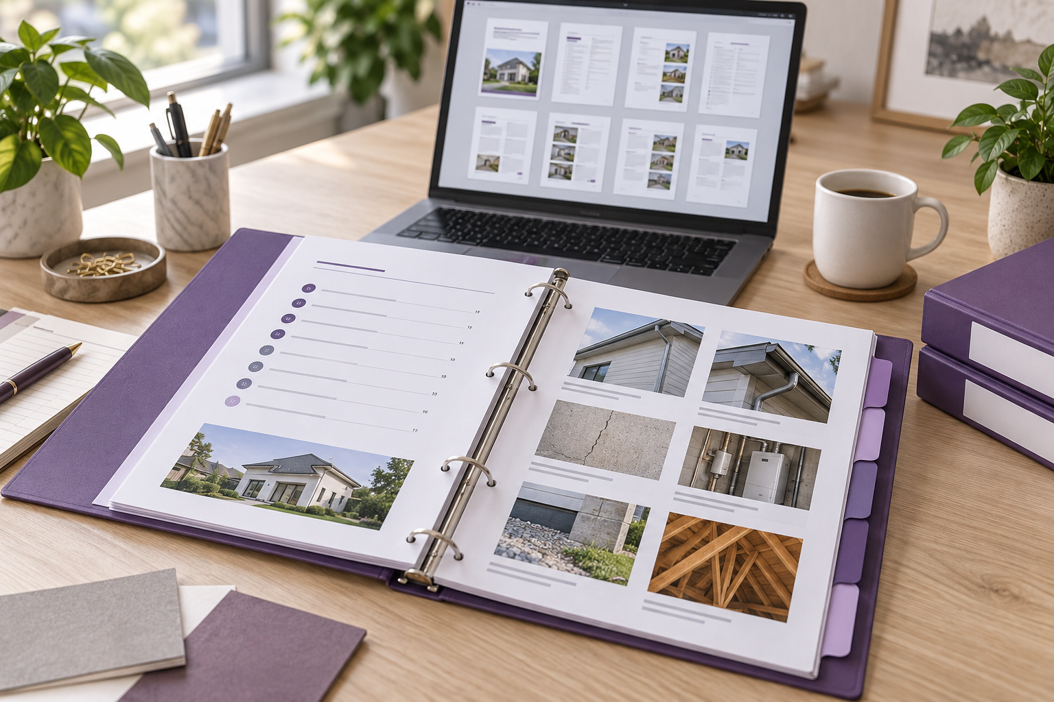 Organized document handover binder