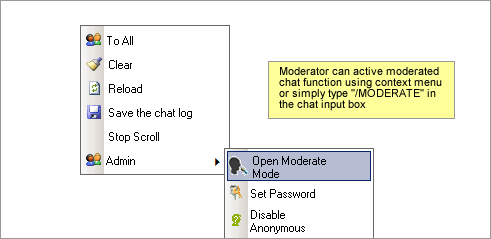 Active Moderated chat